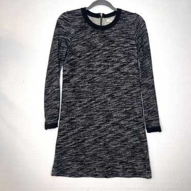 Madewell Marled Charcoal Grey Sweater Sheath Dress