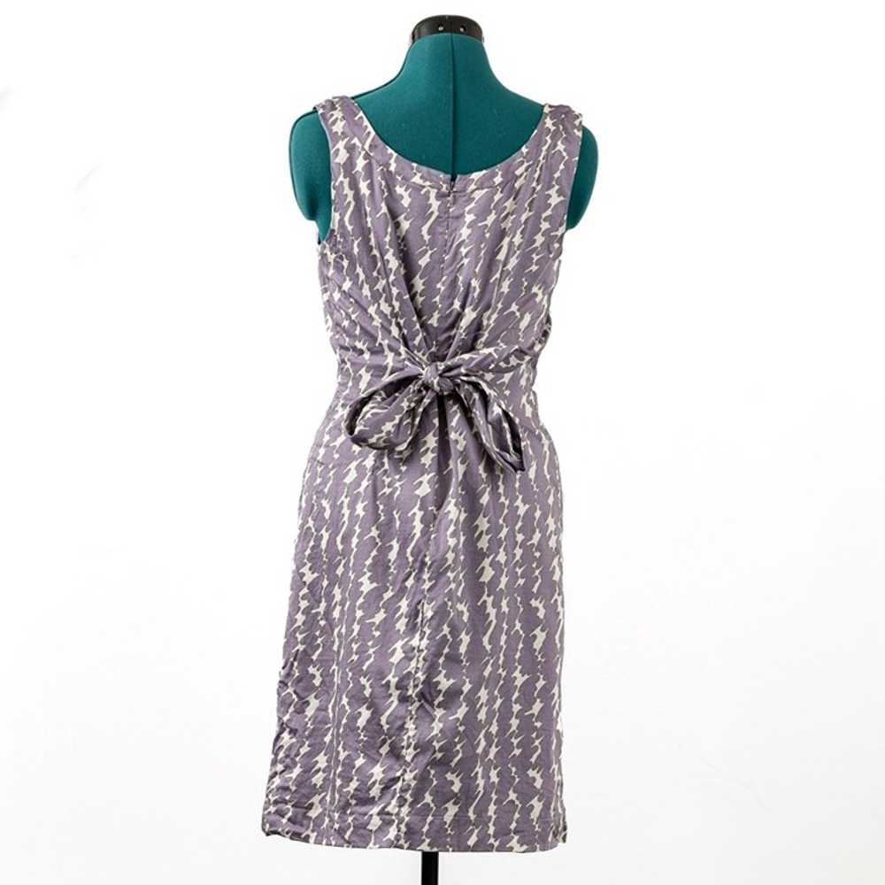 Ann Taylor Purple and White Lined Sleeveless Dres… - image 2