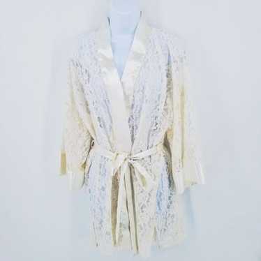 Victoria Secret Robe Lace White Small - image 1