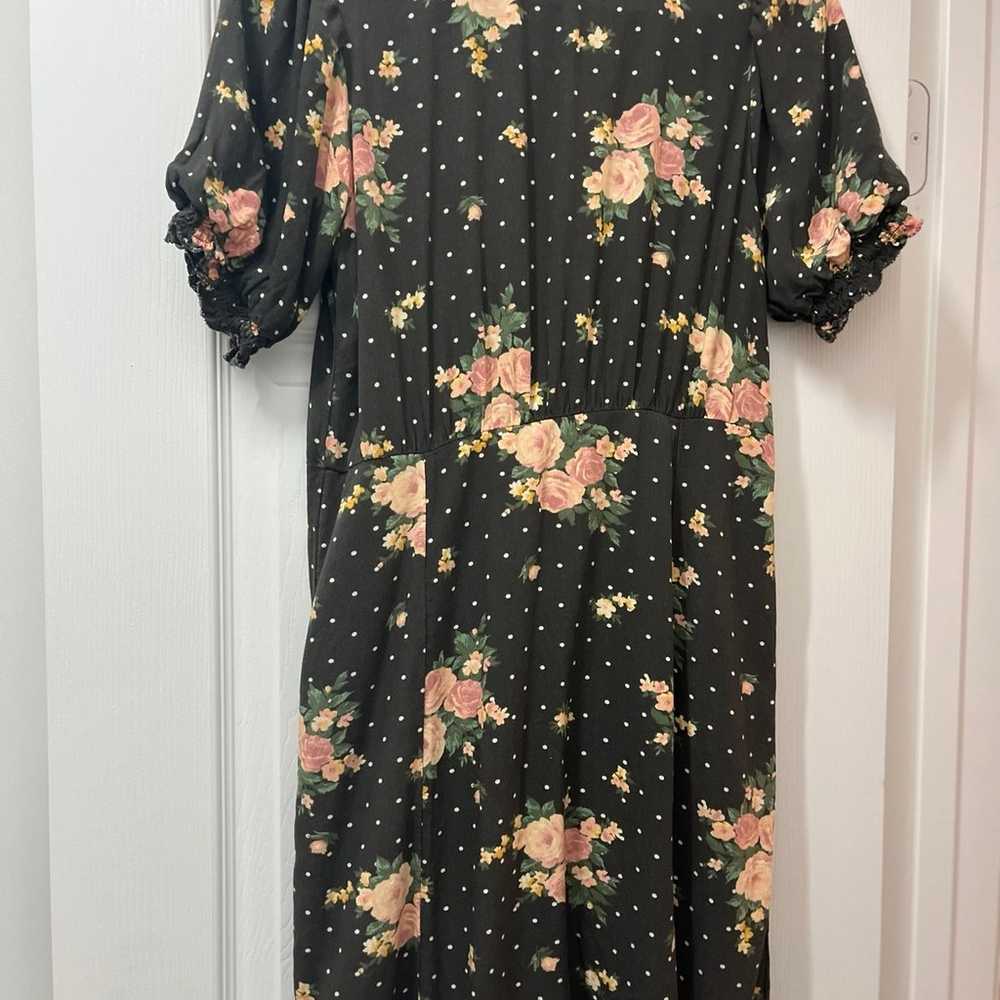 Floral shirt midi dress - image 4