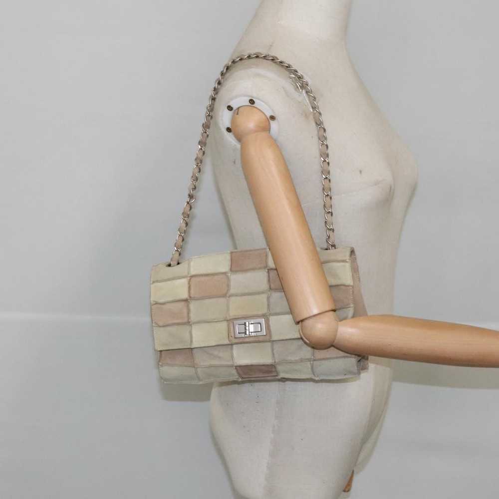 Chanel 2,55 Beige Suede Shoulder Bag (Pre-Owned) - image 11