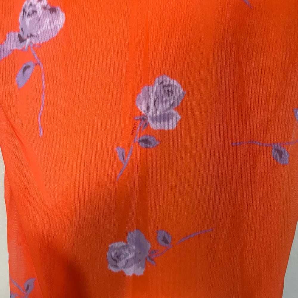 GANNI Orange Printed Turtleneck - image 4