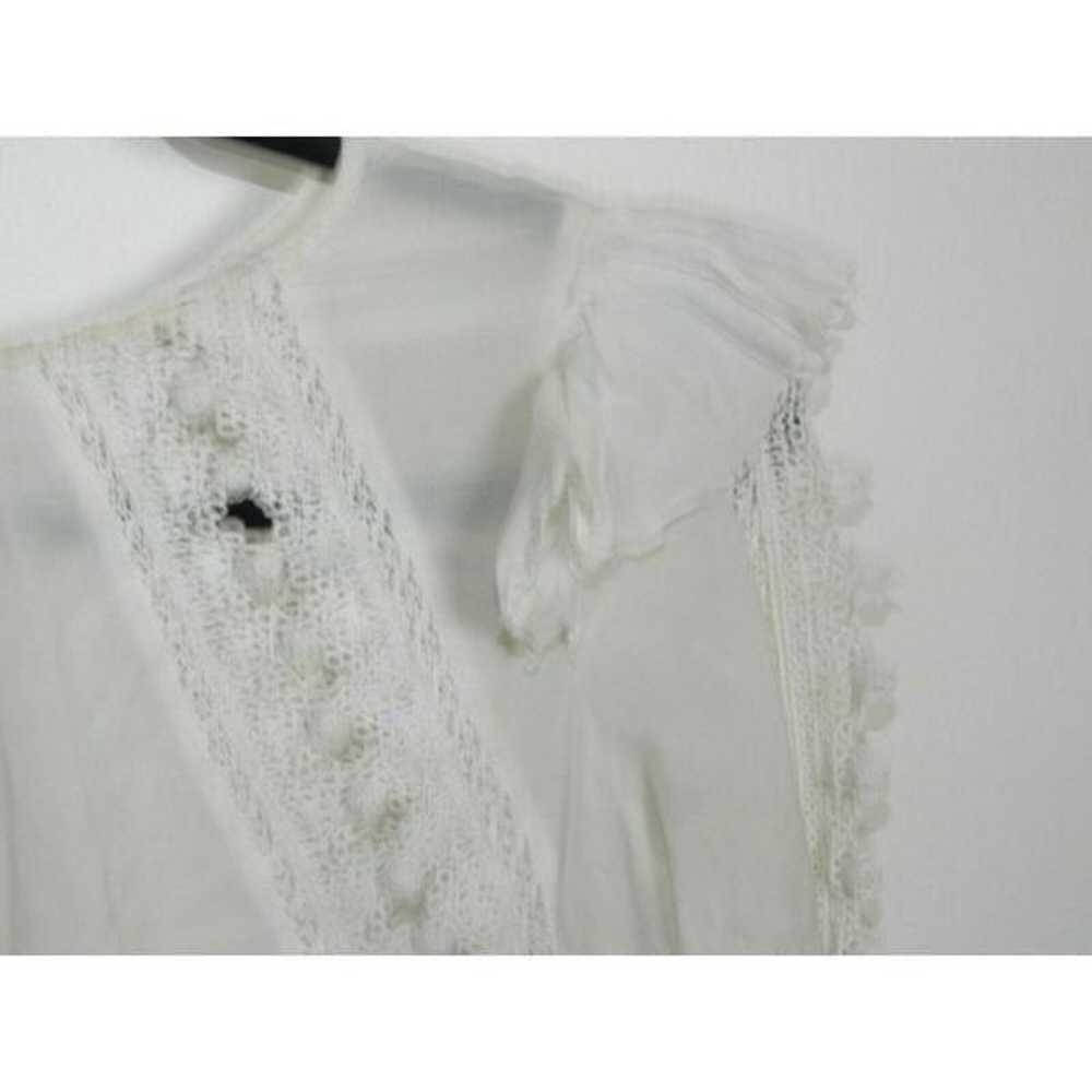 SEA New York Size 4 Blouse White Ivory Lace Easte… - image 10