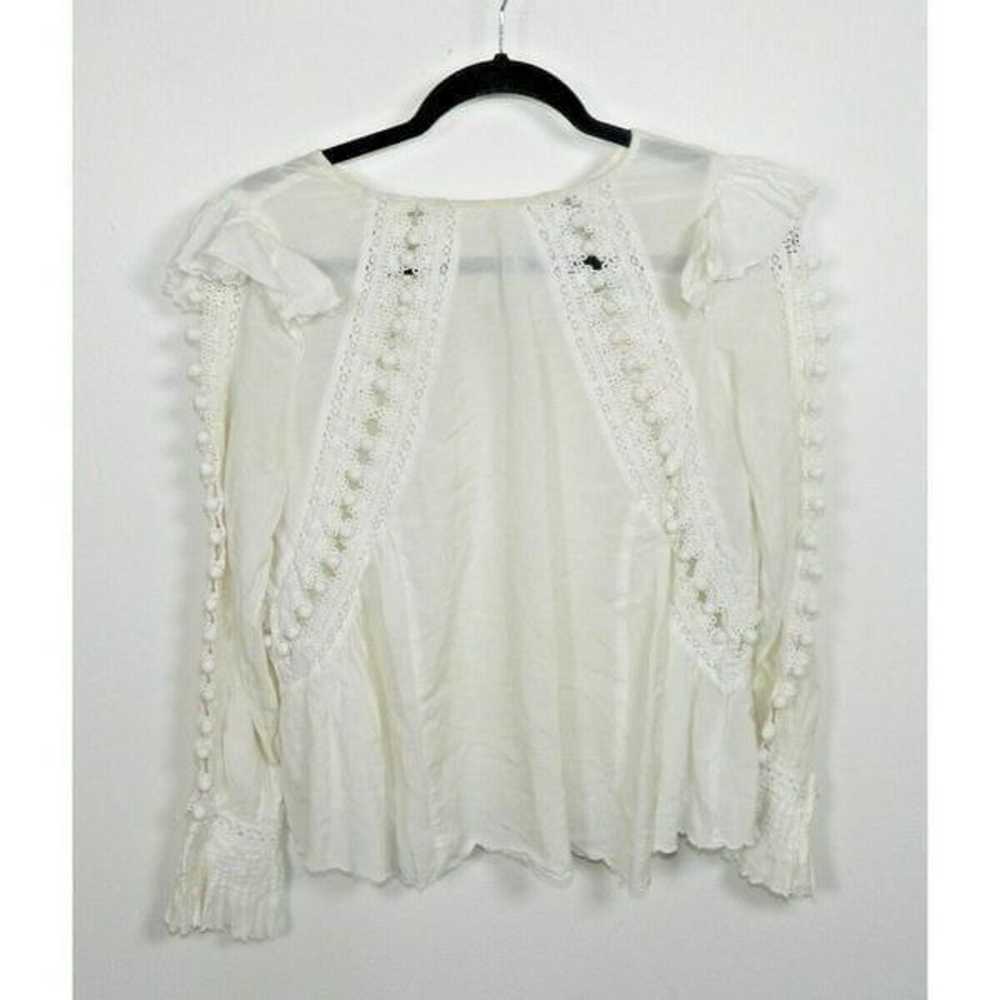 SEA New York Size 4 Blouse White Ivory Lace Easte… - image 11