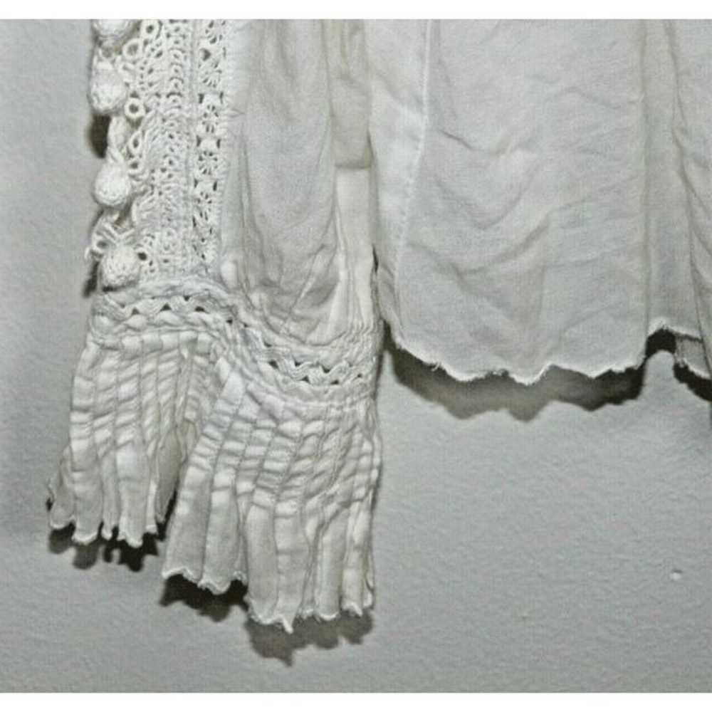 SEA New York Size 4 Blouse White Ivory Lace Easte… - image 7