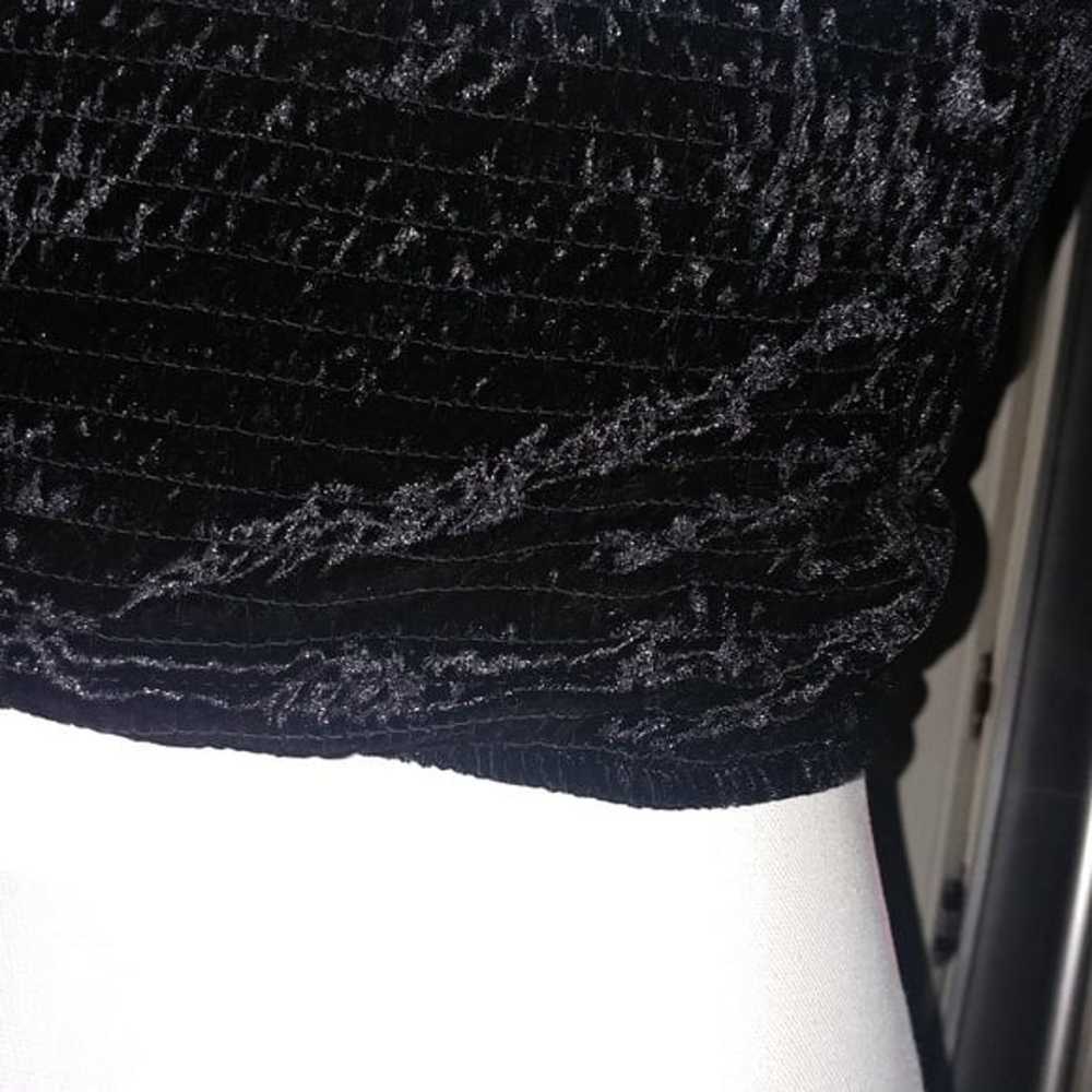 Minkpink • sexy fitted GNO black crushed velvet b… - image 5