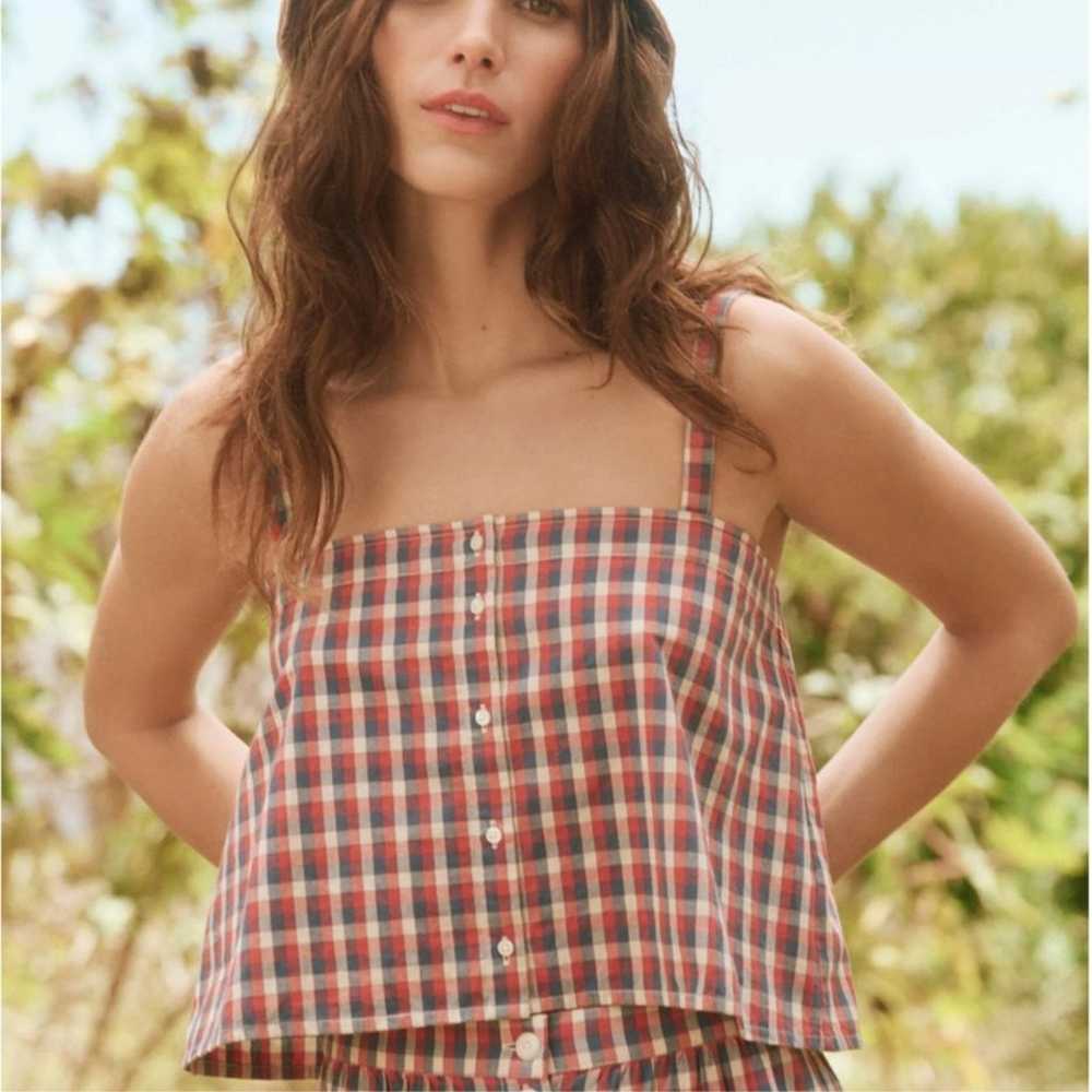 The Great Cotton Picnic Plaid Sleeveless County L… - image 1