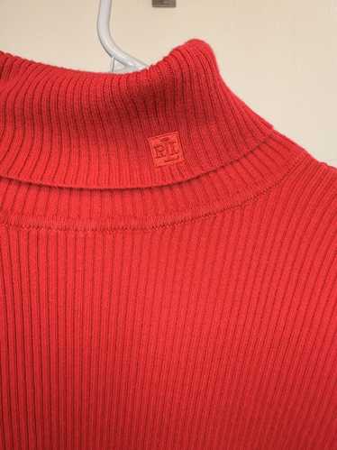 Lauren Ralph Lauren Red Basic Ralph Lauren Rib Kni