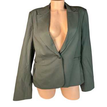 Other Talbots Wool Blend Blazer Army Green Italy … - image 1