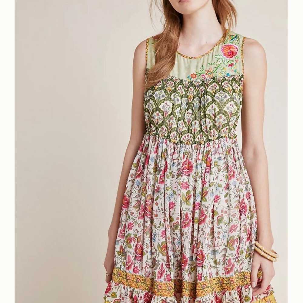 Anthropologie × Tanvi Kedia Ananya Tunic Dress Sz… - image 1