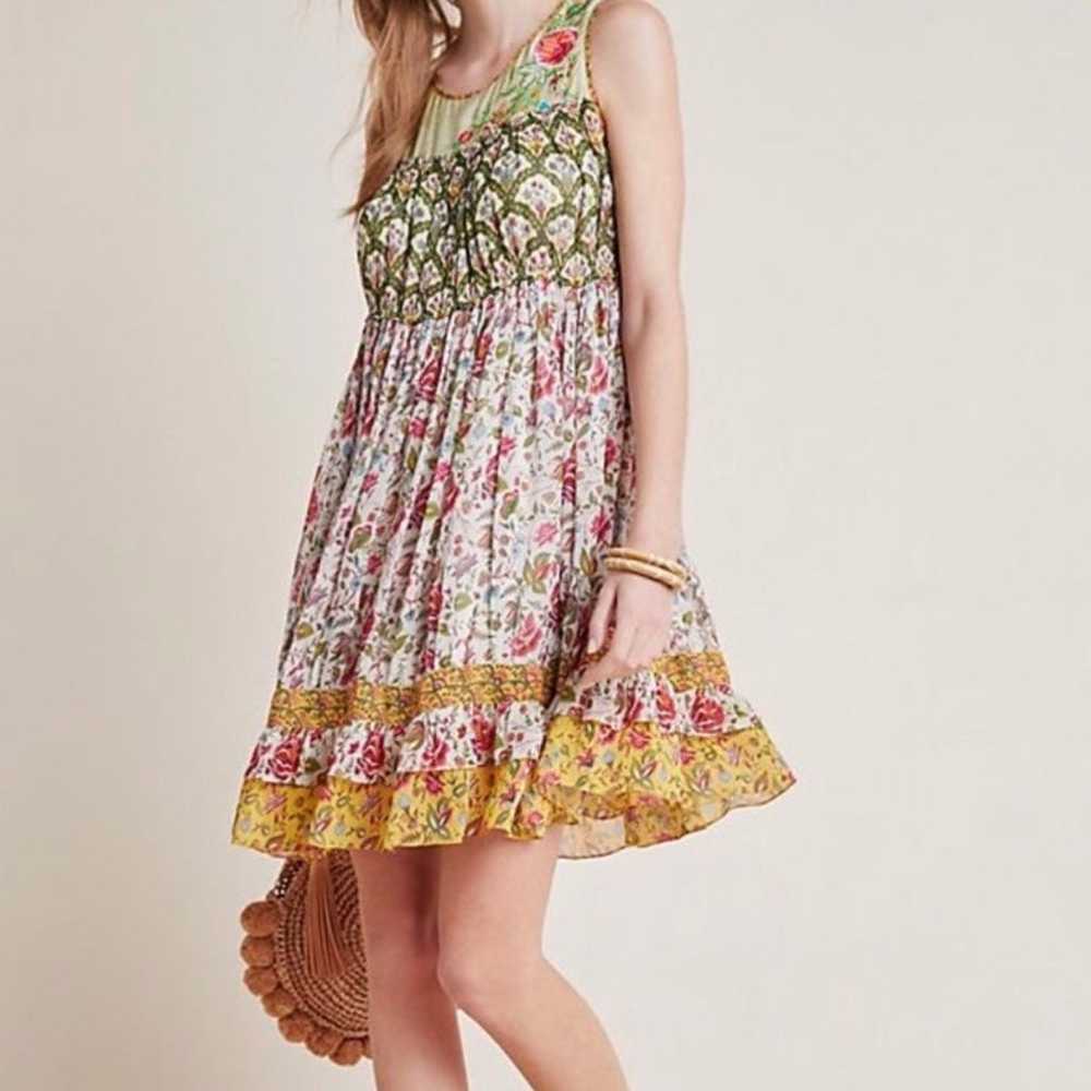 Anthropologie × Tanvi Kedia Ananya Tunic Dress Sz… - image 2