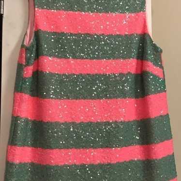 Lilly Pulitzer Striped Pink & Green Slee