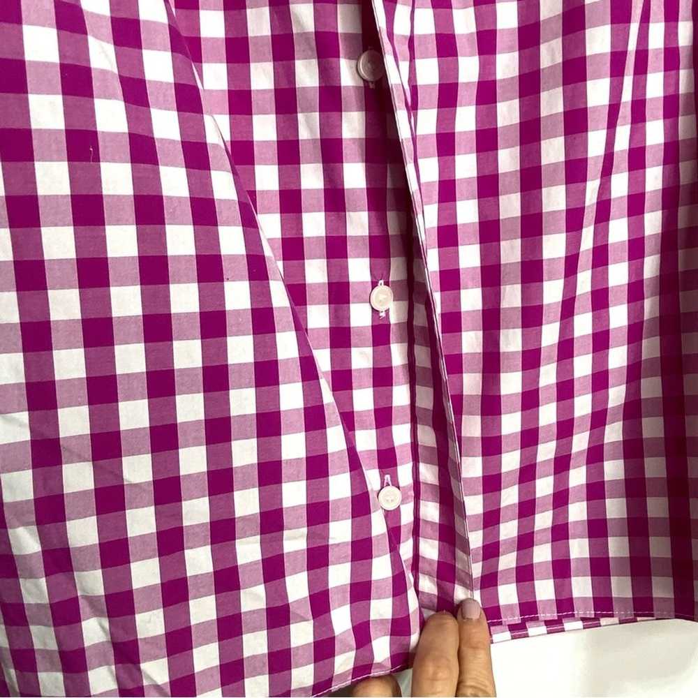 10 Crosby Derek Lam Magenta Gingham Kaena Ruffle … - image 6