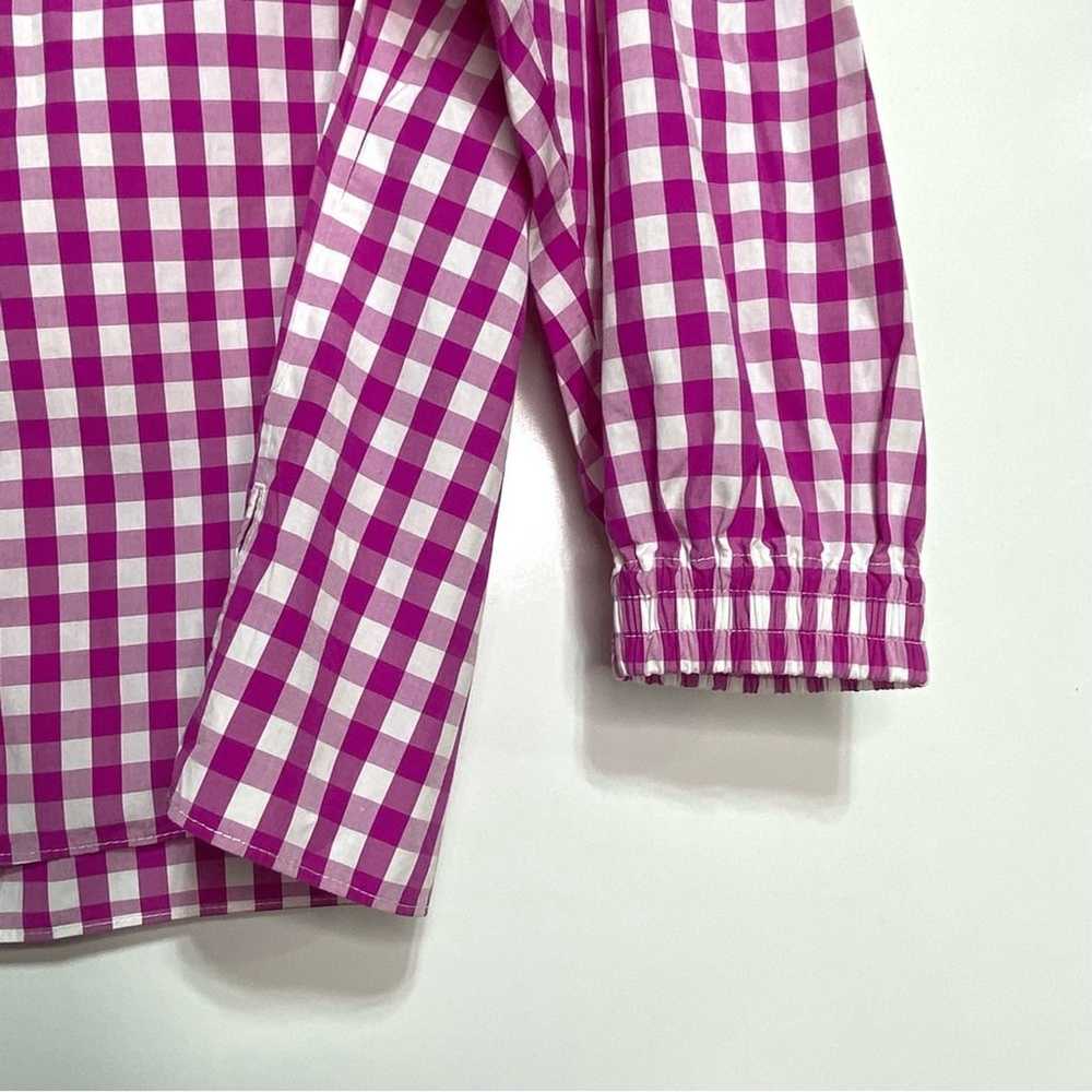 10 Crosby Derek Lam Magenta Gingham Kaena Ruffle … - image 7