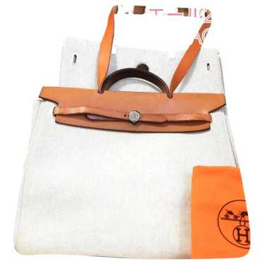 Hermès Herbag cloth handbag - image 1