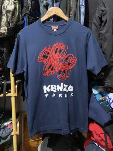 Kenzo KENZO Drawn Varsity Boke Flower T-Shirt