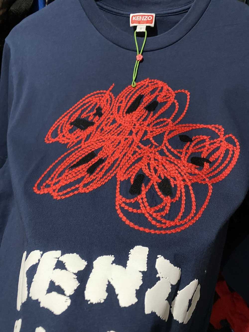 Kenzo KENZO Drawn Varsity Boke Flower T-Shirt - image 5