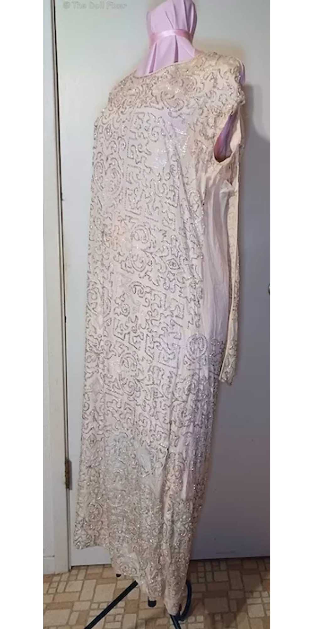 Art Deco Inspired Vintage Beaded Flapper Dress 19… - image 2