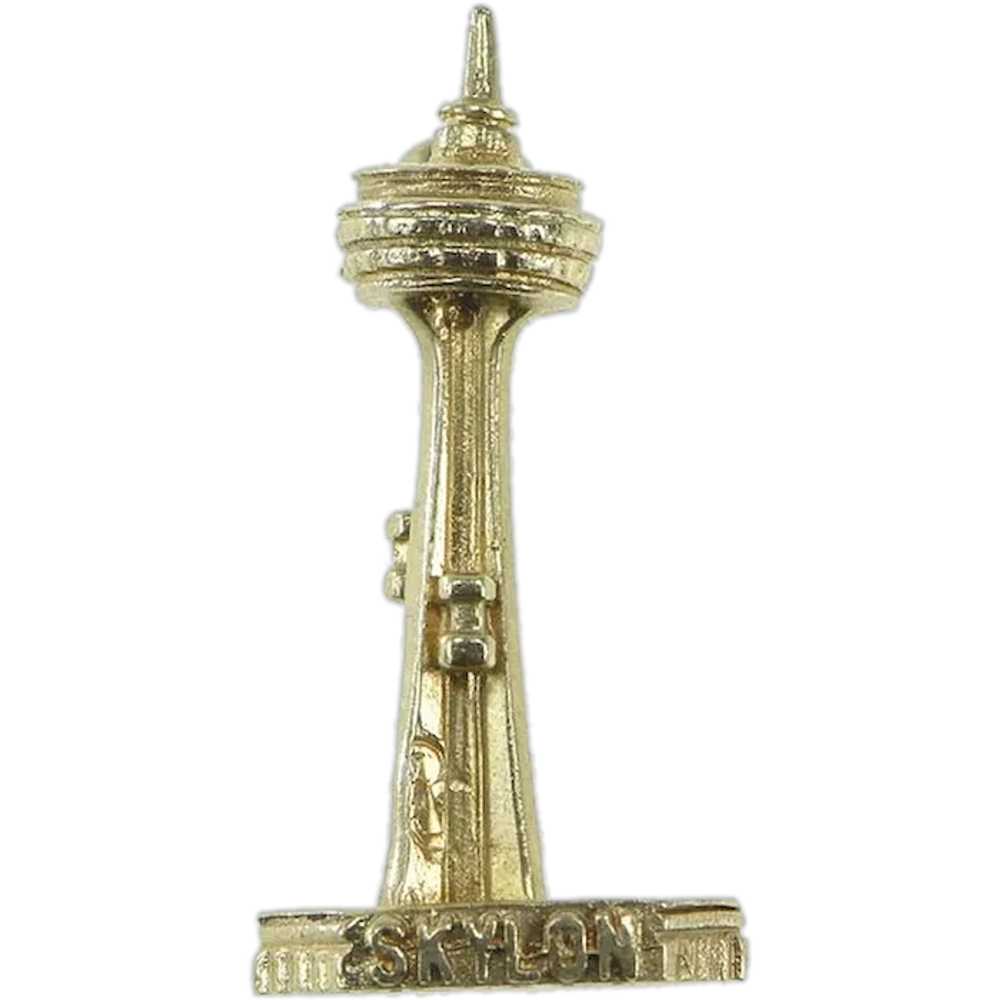 14K Niagara Falls Observation Tower Souvenir Char… - image 1