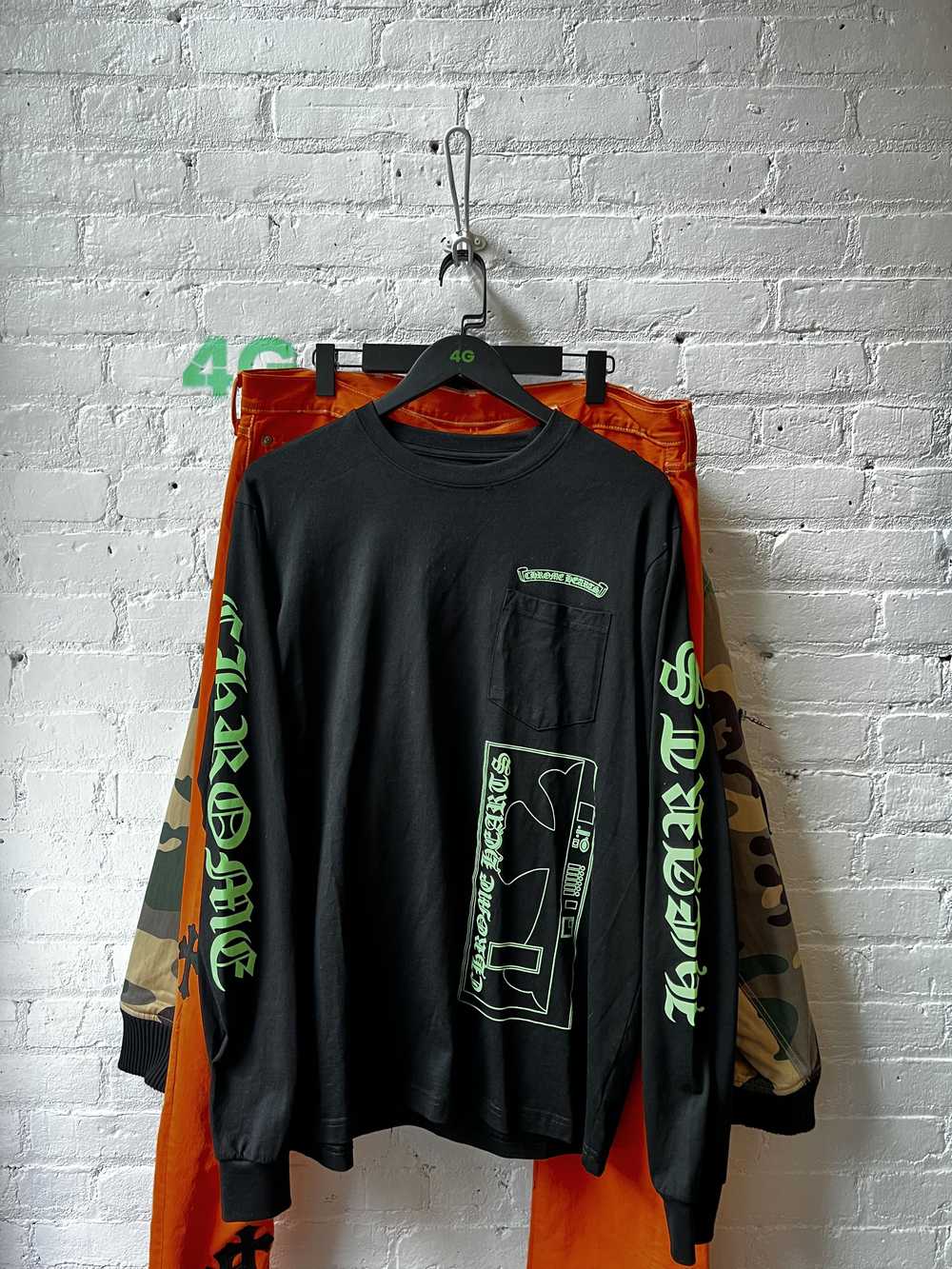 Chrome Hearts Chrome Hearts Green long sleeve 4G … - image 1