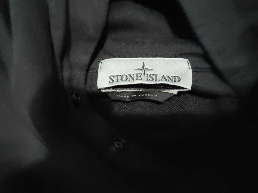 Stone Island Stone Island Black embroidered hoodie - image 5