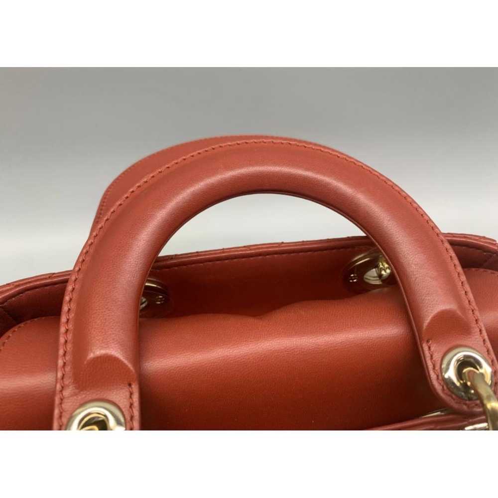 Dior Lady Dior leather handbag - image 10