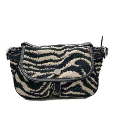 A VACATION KIKI MINI ZEBRA zebra shoulder bag blac