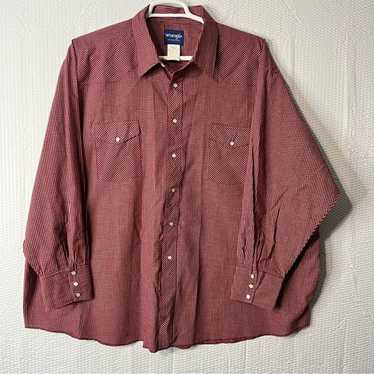 【DEARMINE】Maroon Check Shirt Maroon checked shirt - Gem