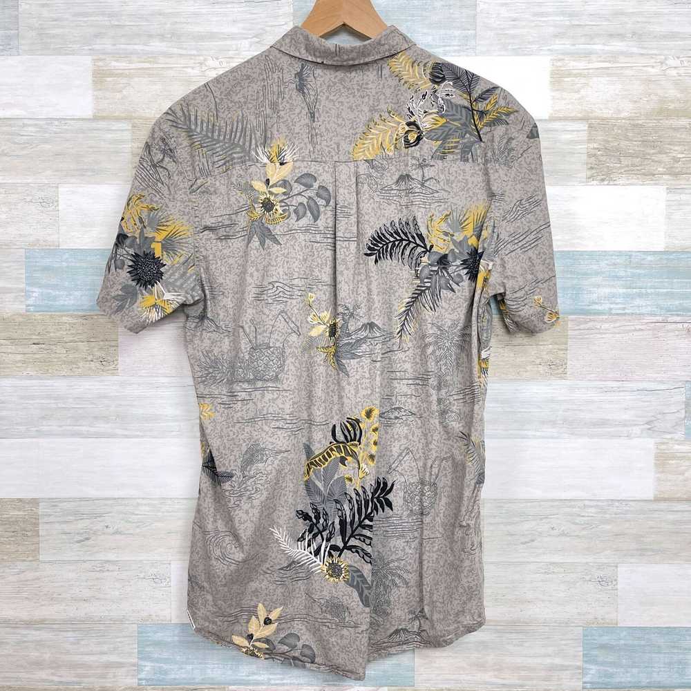 Quiksilver Quiksilver Hawaiian Shirt Gray Tropica… - image 4