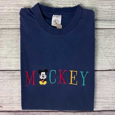 Disney × Vintage Vintage 1990s Mickey Mouse Embro… - image 1