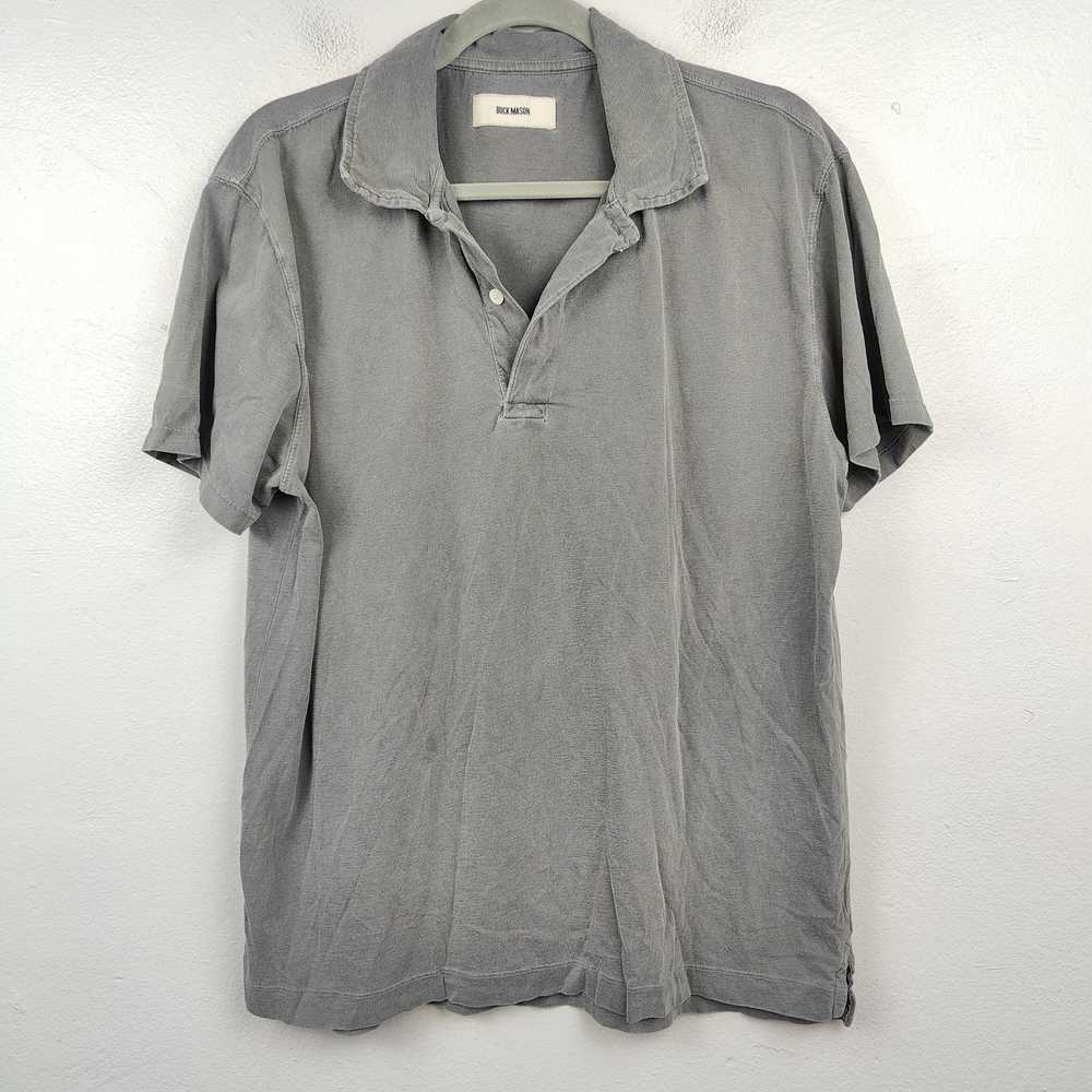 Buck Mason Buck Mason Polo Shirt Mens Large Gray … - image 1