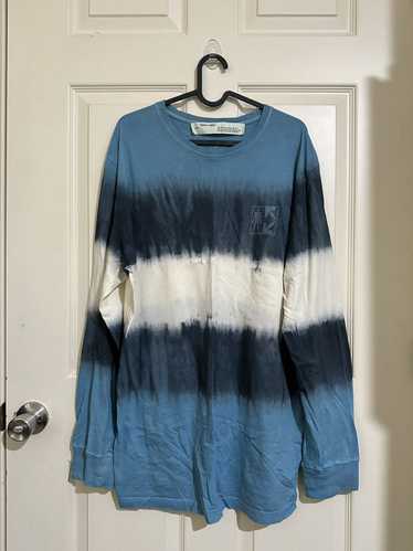 Off-White OFF-WHITE Blue Tye-Die Longsleeve Shirt 