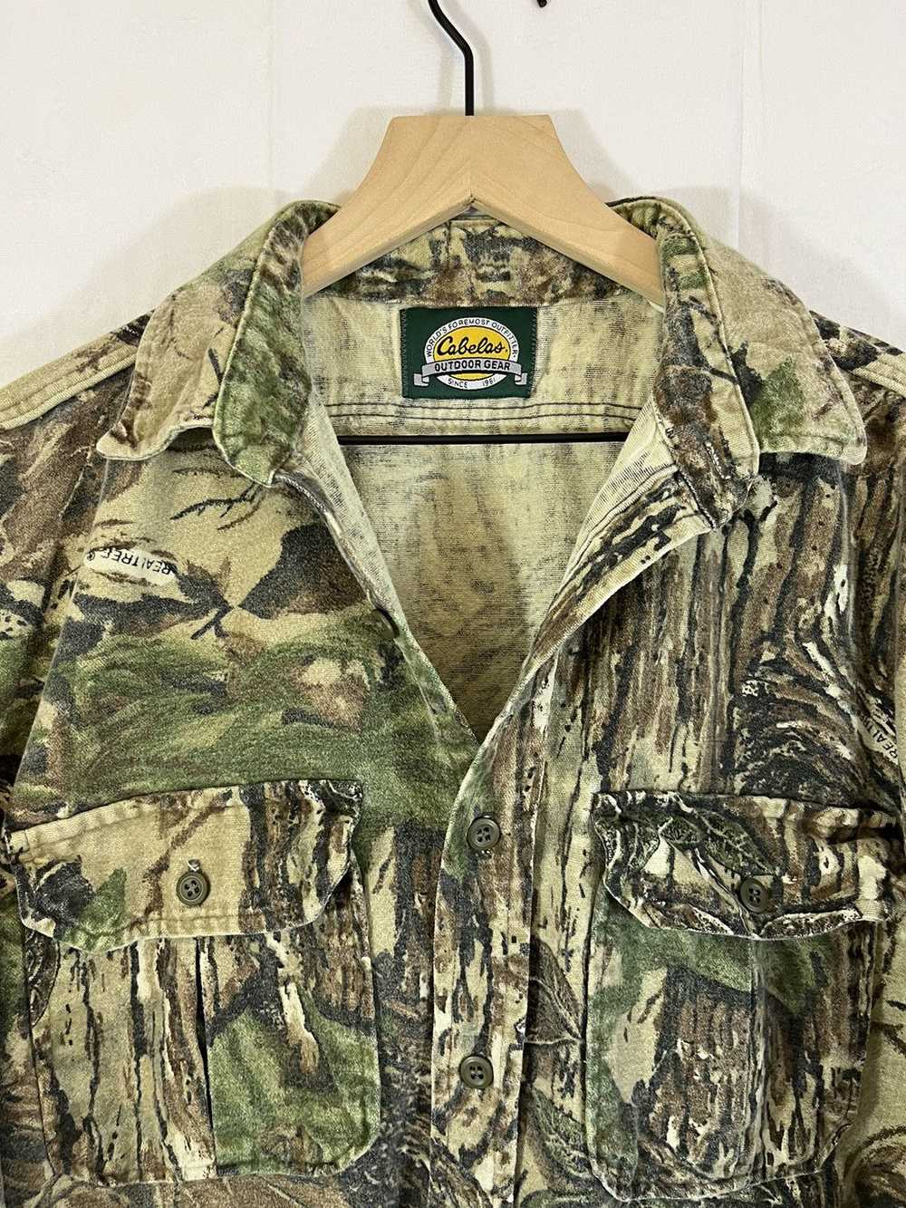 Cabelas × Vintage Cabelas Real Tree Camo Button D… - image 4