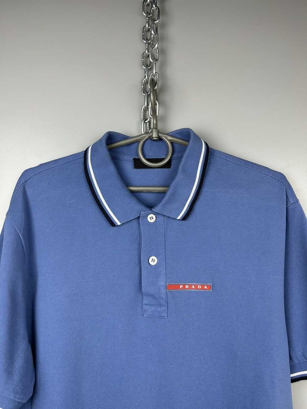 Luxury × Prada × Vintage Prada Red Tab Logo Polo … - image 2