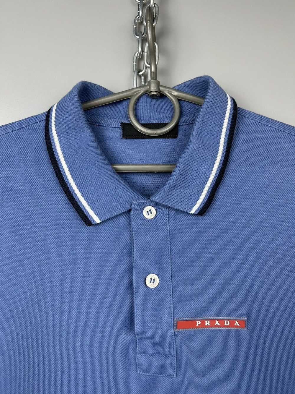 Luxury × Prada × Vintage Prada Red Tab Logo Polo … - image 3