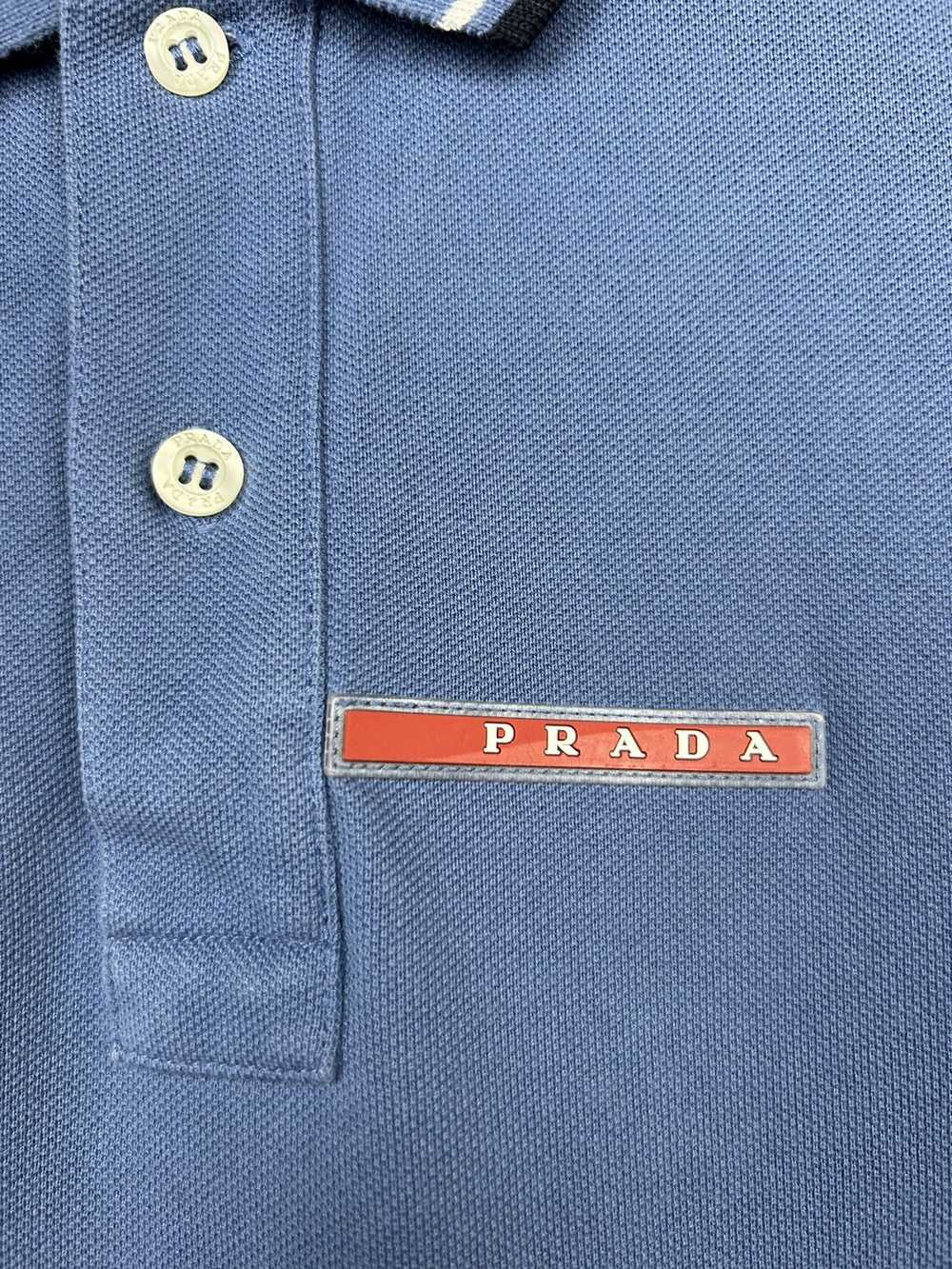 Luxury × Prada × Vintage Prada Red Tab Logo Polo … - image 4