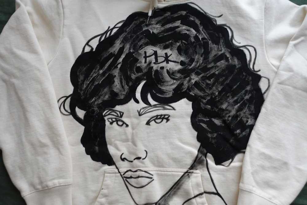 Art × Custom × Japanese Brand Lady Portrait hoodie - image 5