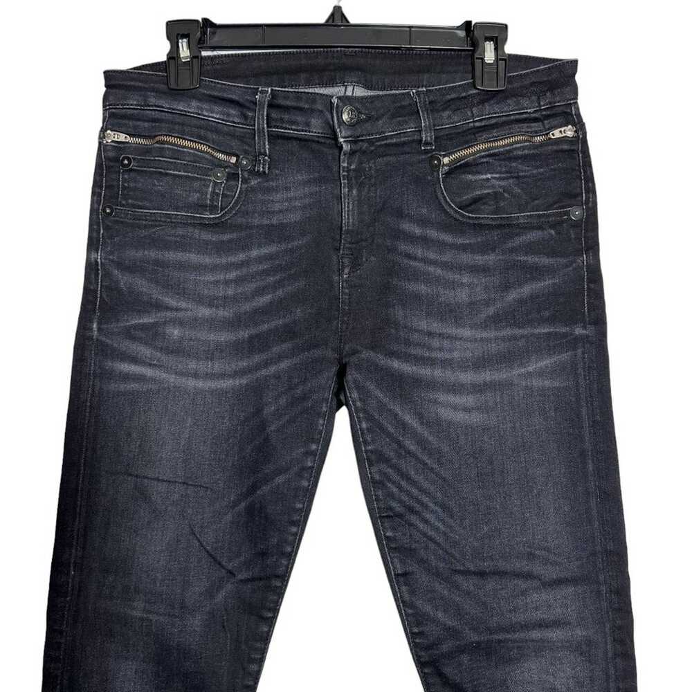 R13 R13 Biker Boy Jeans WOMEN 29 WAIST 32 x 26 St… - image 10