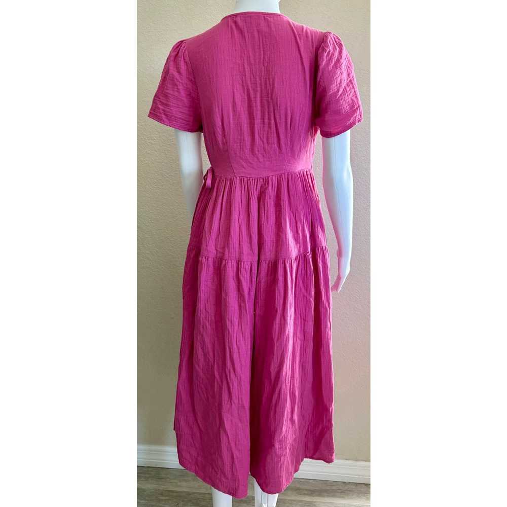 Other Universal Thread | Fuchsia Wrap Cotton Midi… - image 2