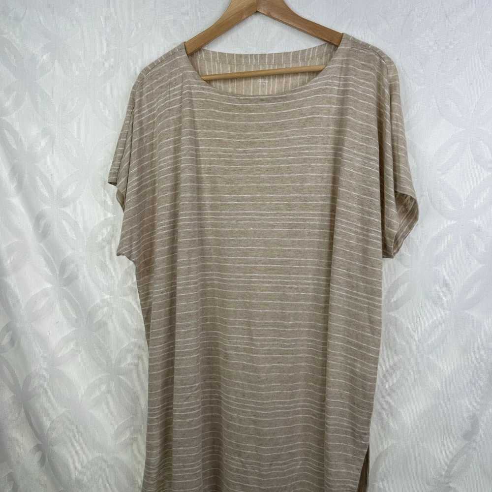 Eileen Fisher Eileen Fisher Organic Linen Striped… - image 3