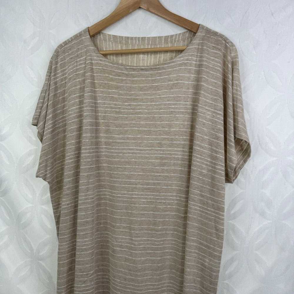 Eileen Fisher Eileen Fisher Organic Linen Striped… - image 4