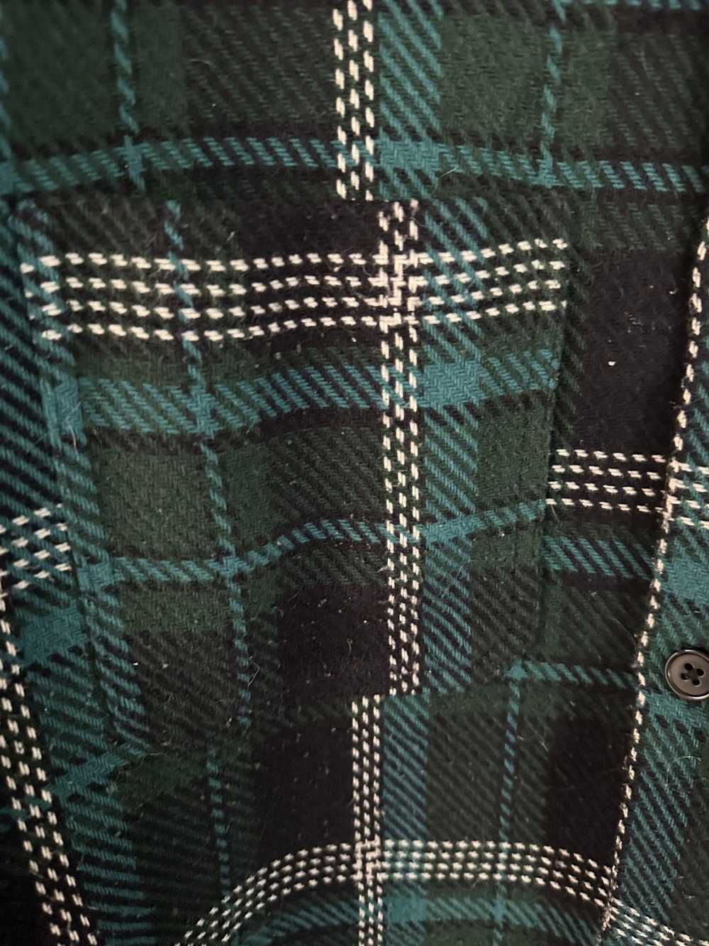 H&M H&M Green and Blue Plaid Over Shirt - image 2