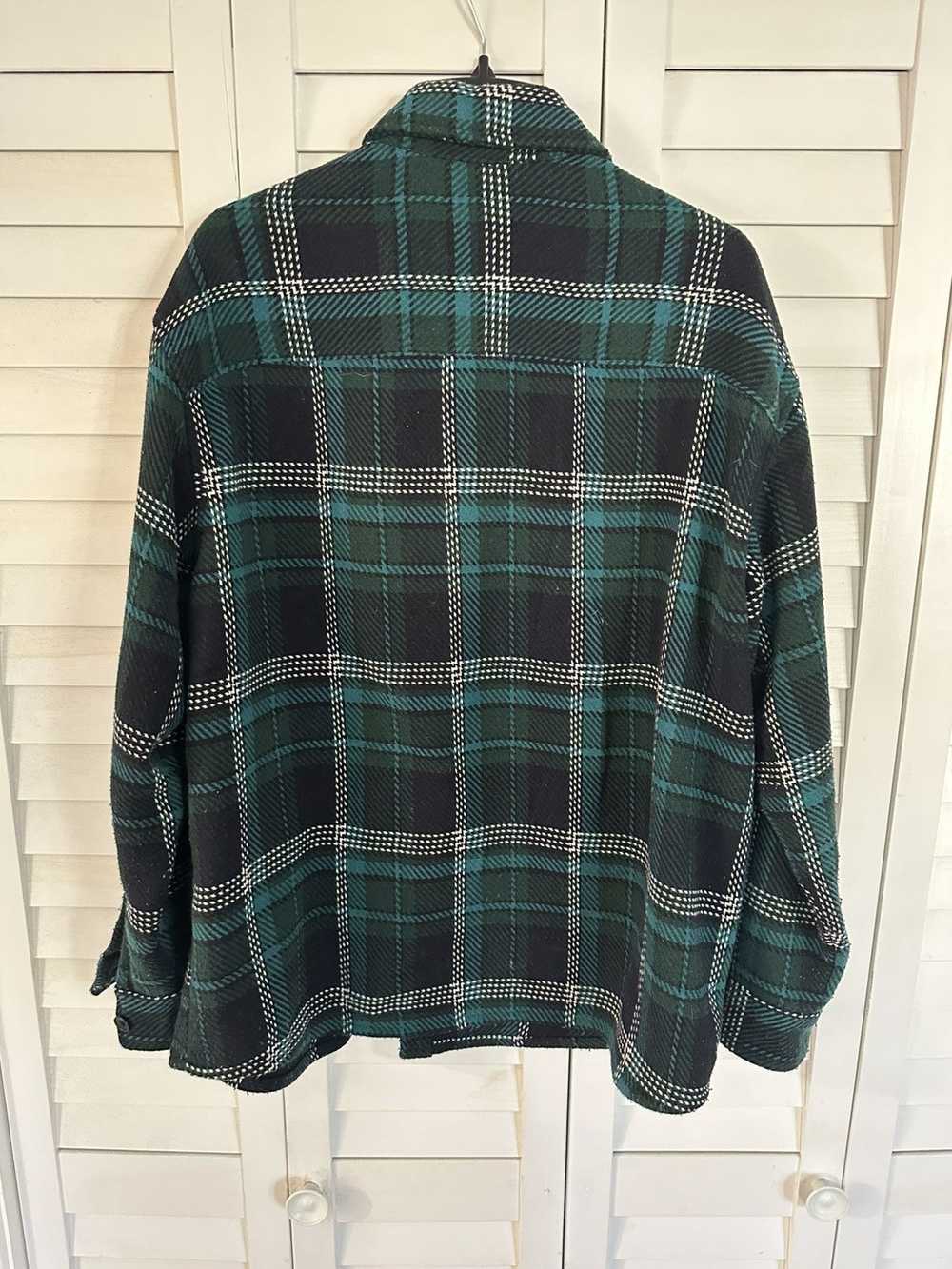 H&M H&M Green and Blue Plaid Over Shirt - image 4