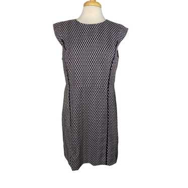 J.Crew J.CREW Cap Sleeve Matelasse Sheath Dress B… - image 1