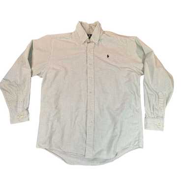 Hunt Club Hunt Club Shirt Mens L Green White Stri… - image 1