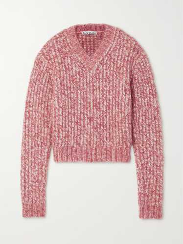 Acne Studios o1tko10125 Cropped Sweater in Pink