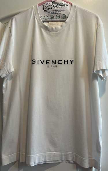 Givenchy Plain White Givenchy Logo Tee