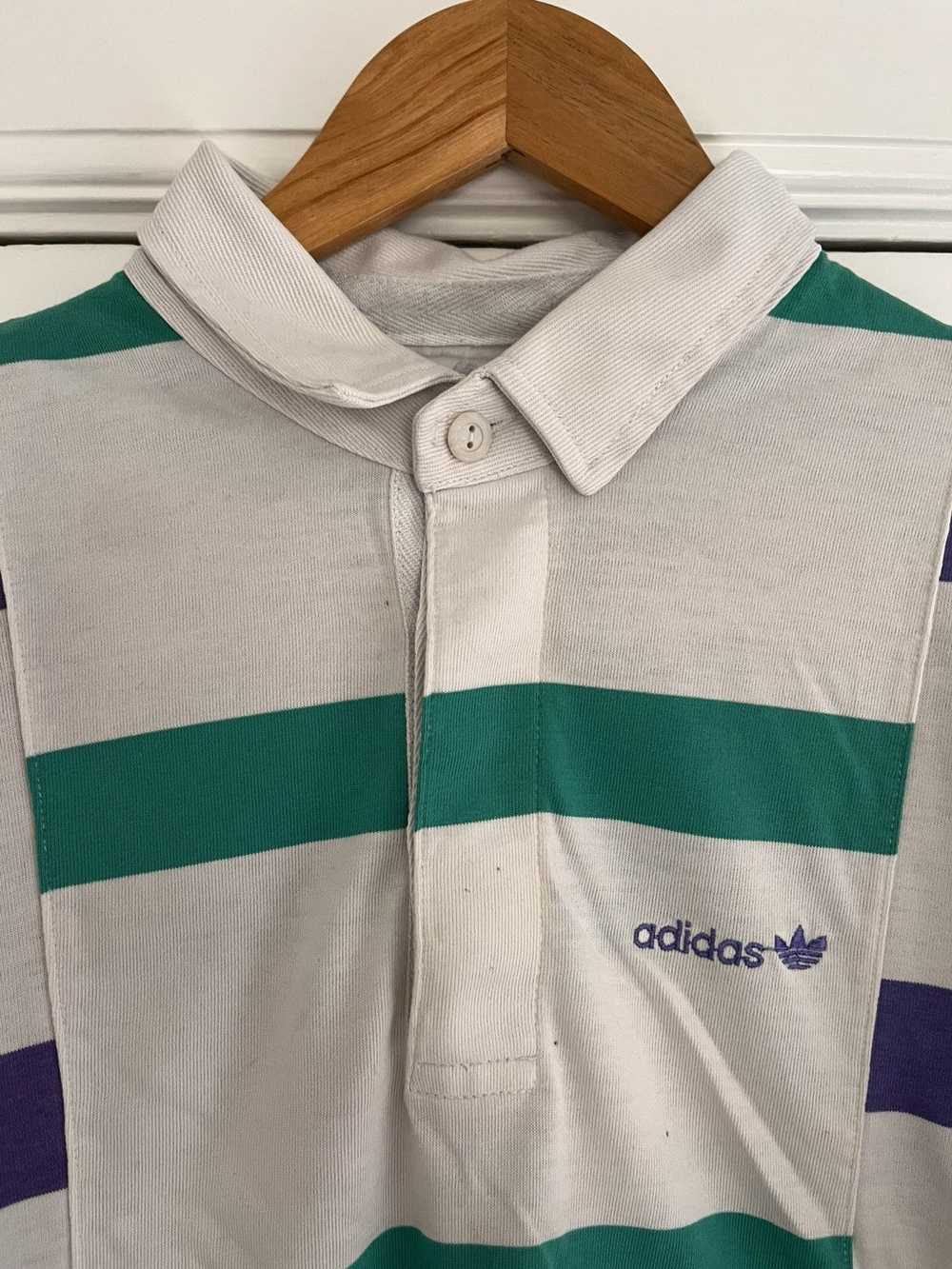 Adidas Adidas Striped Reworked Rugby Shirt - image 3