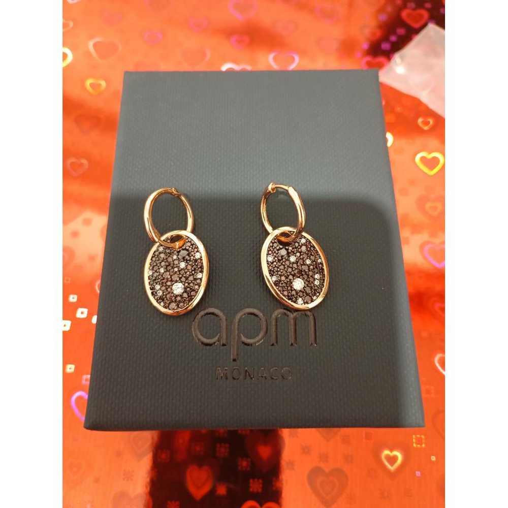 APM Monaco Pink gold earrings - image 2