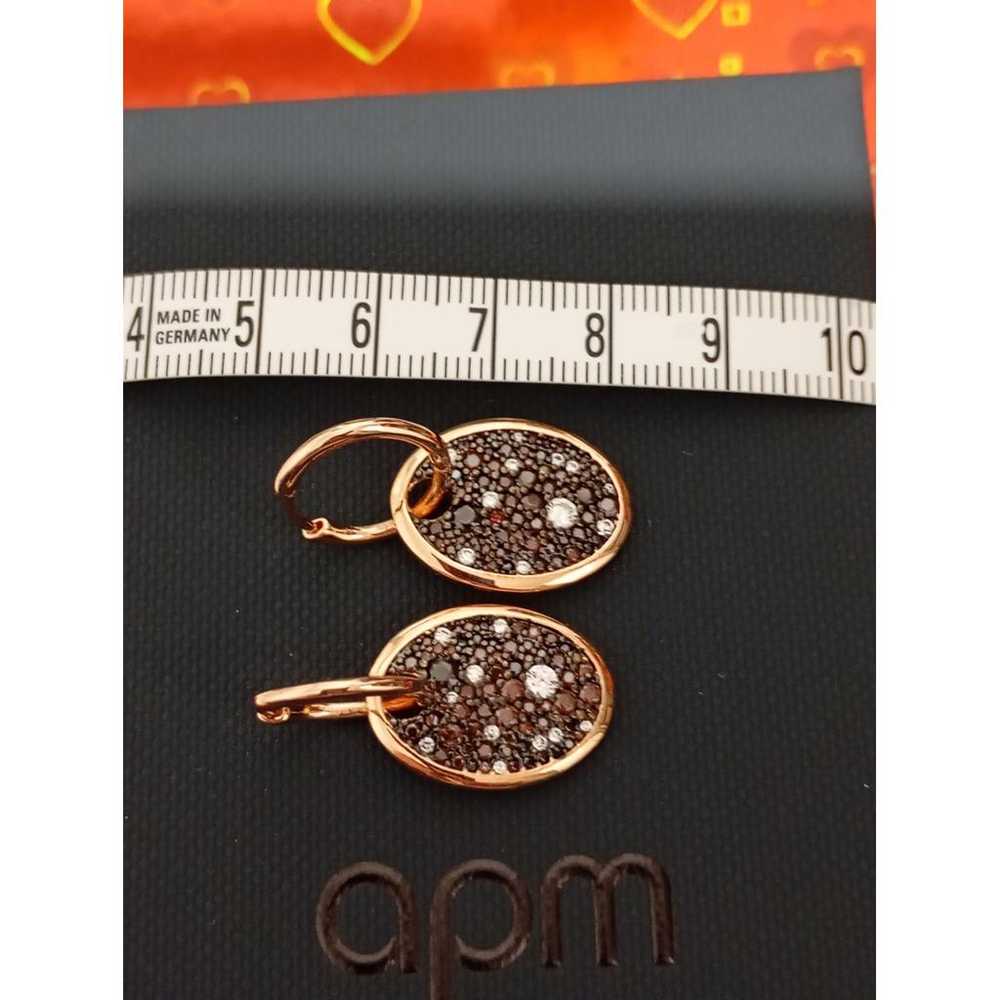 APM Monaco Pink gold earrings - image 4